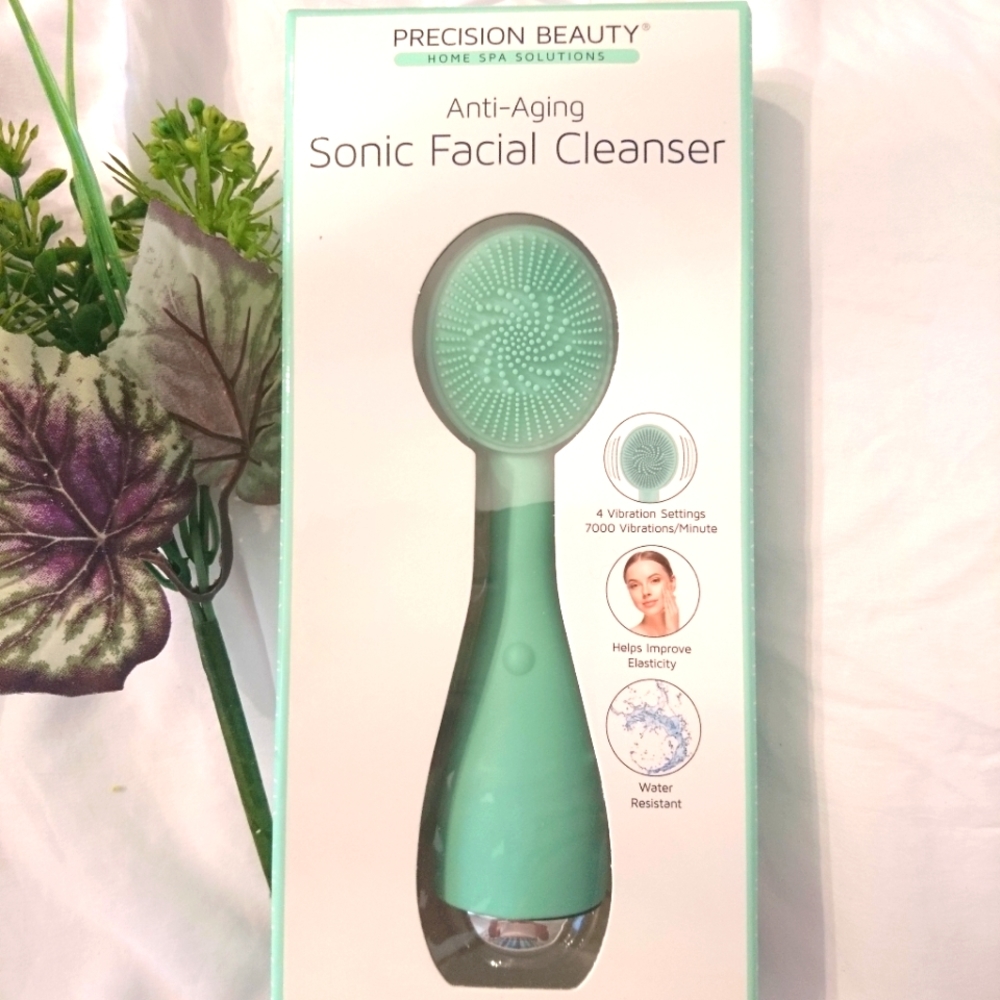 🔥New  Silicone double sonic facial cleanser massager